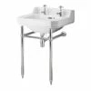 Nuie Carlton Basin With Washstand 560mm Wide - 2 Tap Hole 2 Nuie Carlton Basin With Washstand 560mm Wide - 2 Tap Hole -HEATANDPLUMB Sales premier carlton basin ncs884 nla001