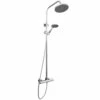 Nuie Round Bar Mixer Shower With Shower Kit And Fixed Head -HEATANDPLUMB Sales premier complete mixer shower jty375