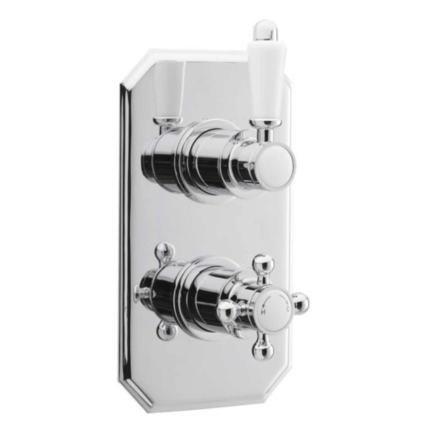 Nuie Edwardian Dual Concealed Mixer Shower With Fixed Head 4 Nuie Edwardian Dual Concealed Mixer Shower With Fixed Head - Image 2