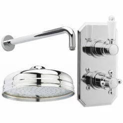 Nuie Edwardian Dual Concealed Mixer Shower With Fixed Head 9 Nuie Edwardian Dual Concealed Mixer Shower With Fixed Head -HEATANDPLUMB Sales premier edwardian complete mixer shower ity316 head21 arm01 1
