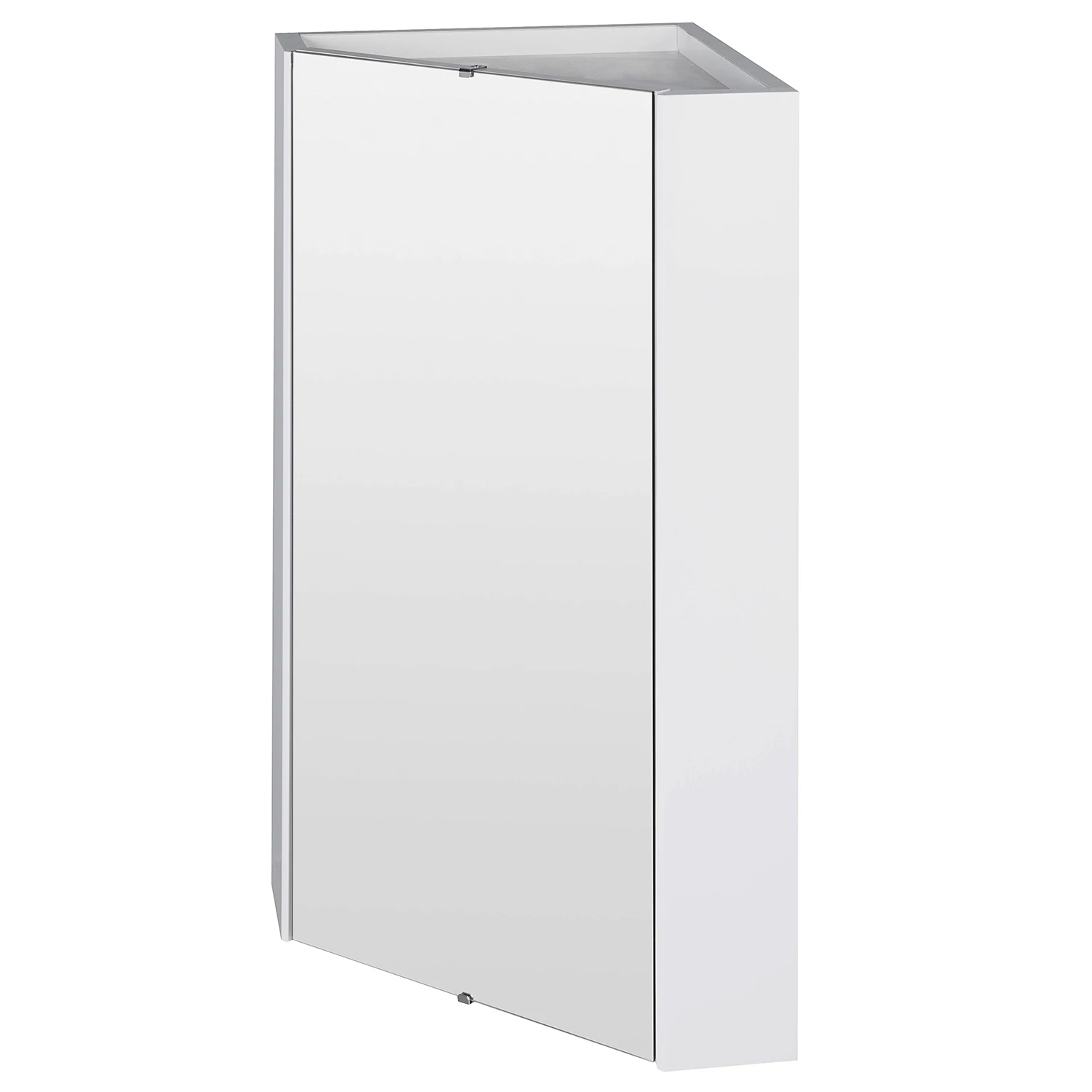 Nuie Mayford Corner Mirrored Bathroom Cabinet 650mm H X 459mm W - White 4 Nuie Mayford Corner Mirrored Bathroom Cabinet 650mm H X 459mm W - White - Image 2