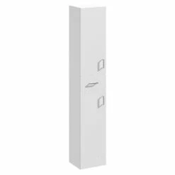 Nuie Mayford Tall Boy Unit 350mm Wide X 330mm Deep - Gloss White -HEATANDPLUMB Sales premier mayford bathroom furniture prc164