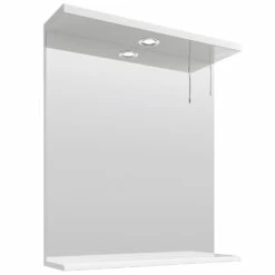 Nuie Mayford Bathroom Mirror 750mm H X 650mm W - White 10 Nuie Mayford Bathroom Mirror 750mm H X 650mm W - White -HEATANDPLUMB Sales premier mayford bathroom mirror prc113