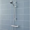 Hudson Reed Minimalist Thermostatic Bar Shower Valve With Linear Slider Rail Kit - Chrome 2 Hudson Reed Minimalist Thermostatic Bar Shower Valve With Linear Slider Rail Kit - Chrome -HEATANDPLUMB Sales premier minimalist complete mixer shower vbs009 a3043