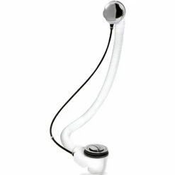 Nuie Modern Extended Bath Pop Up Waste With Overflow - Chrome