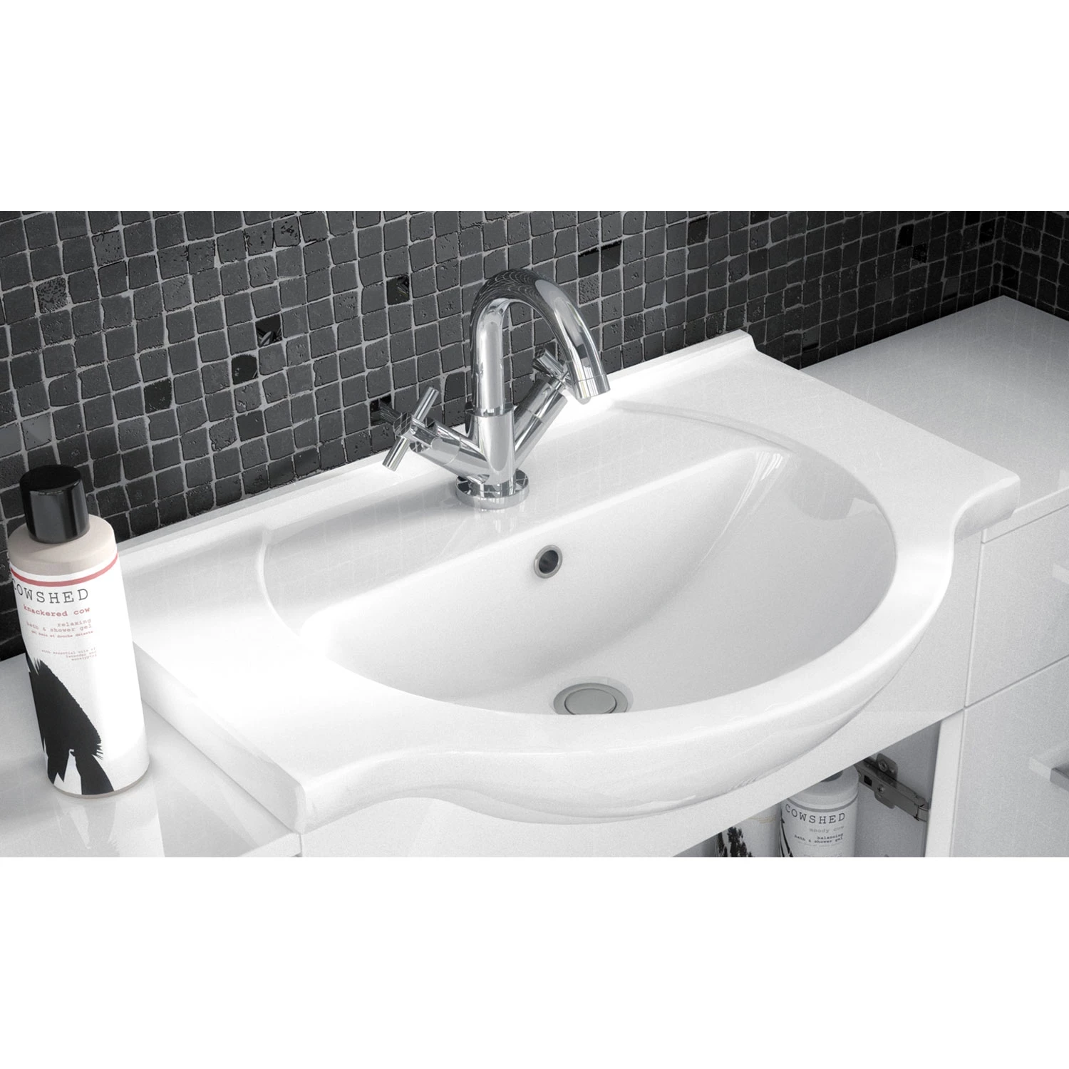 Nuie Saturn Combination Furniture Pack With Round Basin And WC Unit - 1 Tap Hole 6 Nuie Saturn Combination Furniture Pack With Round Basin And WC Unit - 1 Tap Hole - Image 4