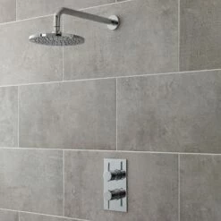 Nuie Quest Rectangular Concealed Shower Mixer With Fixed Head - Chrome 9 Nuie Quest Rectangular Concealed Shower Mixer With Fixed Head - Chrome -HEATANDPLUMB Sales premier quest complete mixer shower quev51 sty071 arm01