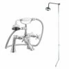 Nuie Traditional 1/2 Bath Shower Mixer With Fixed Head + Tap Spout -HEATANDPLUMB Sales premier traditional complete mixer shower i304x ak305 1