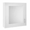 Nuie York 1 Door Mirror Cabinet 600mm Wide - White Ash 1 Nuie York 1 Door Mirror Cabinet 600mm Wide - White Ash -HEATANDPLUMB Sales premier york bathroom cabinet olf113