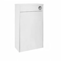 Nuie York Back To Wall WC Toilet Unit 500mm Wide - White Ash