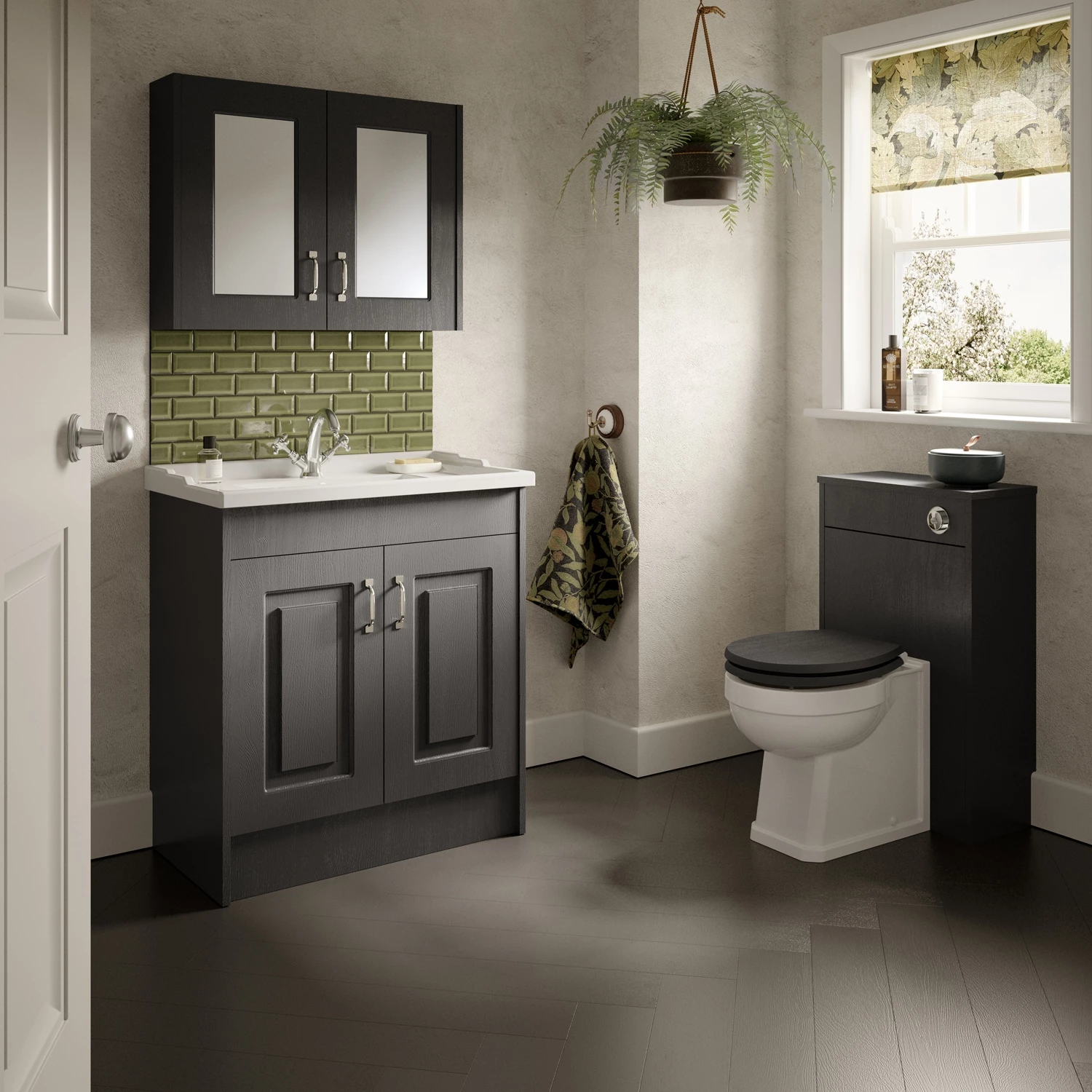 Nuie York Back To Wall WC Toilet Unit 500mm Wide - Royal Grey 7 Nuie York Back To Wall WC Toilet Unit 500mm Wide - Royal Grey - Image 5