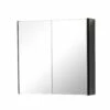 Prestige Arc 2-Door Mirror Bathroom Cabinet 600mm H X 600mm W - Matt Graphite 1 Prestige Arc 2-Door Mirror Bathroom Cabinet 600mm H X 600mm W - Matt Graphite -HEATANDPLUMB Sales prestige arc bathroom cabinet arc600mir g