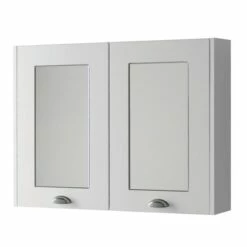 Prestige Astley Mirror Cabinet 800mm Wide - Matt White