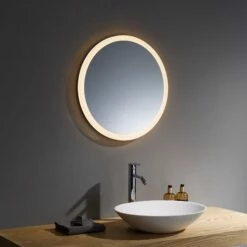 Prestige Burleigh Round LED Bathroom Mirror With Touch Sensor 800mm Diameter