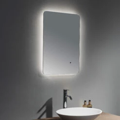 Prestige Calcot Infra-Red Rounded Edges Bathroom Mirror 600mm H X 800mm W -HEATANDPLUMB Sales prestige calcot bathroom mirror ca5070 3