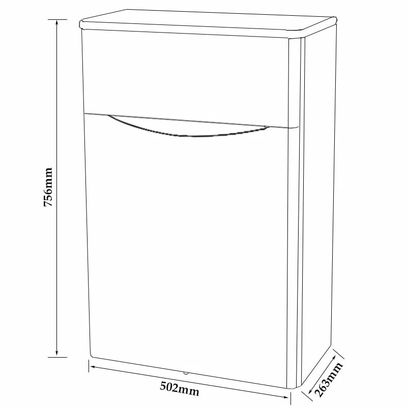 Prestige Arc Back To Wall WC Toilet Unit 500mm Wide - Matt Cashmere 4 Prestige Arc Back To Wall WC Toilet Unit 500mm Wide - Matt Cashmere - Image 2