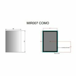 Prestige Garda LED Bathroom Mirror 700mm H X 500mm W -HEATANDPLUMB Sales prestige garda bathroom mirror mir005 1 2