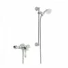 Prestige Klassique Option 4 Thermostatic Exposed Shower Valve With Adjustable Slide Rail Kit - Chrome 2 Prestige Klassique Option 4 Thermostatic Exposed Shower Valve With Adjustable Slide Rail Kit - Chrome -HEATANDPLUMB Sales prestige klassique complete mixer shower sho044kl sho100sr 1
