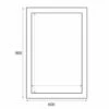 Prestige Kore Bathroom Mirror 900mm H X 600mm W - Matt Dark Grey 1 Prestige Kore Bathroom Mirror 900mm H X 600mm W - Matt Dark Grey -HEATANDPLUMB Sales prestige kore bathroom mirror kor600mir w 3