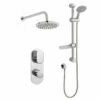 Prestige Logik Option 3 Thermostatic Concealed Shower Valve With Adjustable Slide Rail Kit And Fixed Head - Chrome 2 Prestige Logik Option 3 Thermostatic Concealed Shower Valve With Adjustable Slide Rail Kit And Fixed Head - Chrome -HEATANDPLUMB Sales prestige logik complete mixer shower klpk2056 2
