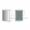 Prestige Manton LED Bathroom Mirror 700mm H X 500mm W -HEATANDPLUMB Sales prestige manton bathroom mirror mir002 1