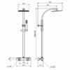 Prestige Nero Thermostatic Square Bar Shower Valve With Shower Kit And Fixed Head - Black 2 Prestige Nero Thermostatic Square Bar Shower Valve With Shower Kit And Fixed Head - Black -HEATANDPLUMB Sales prestige nero complete mixer shower sho050ns