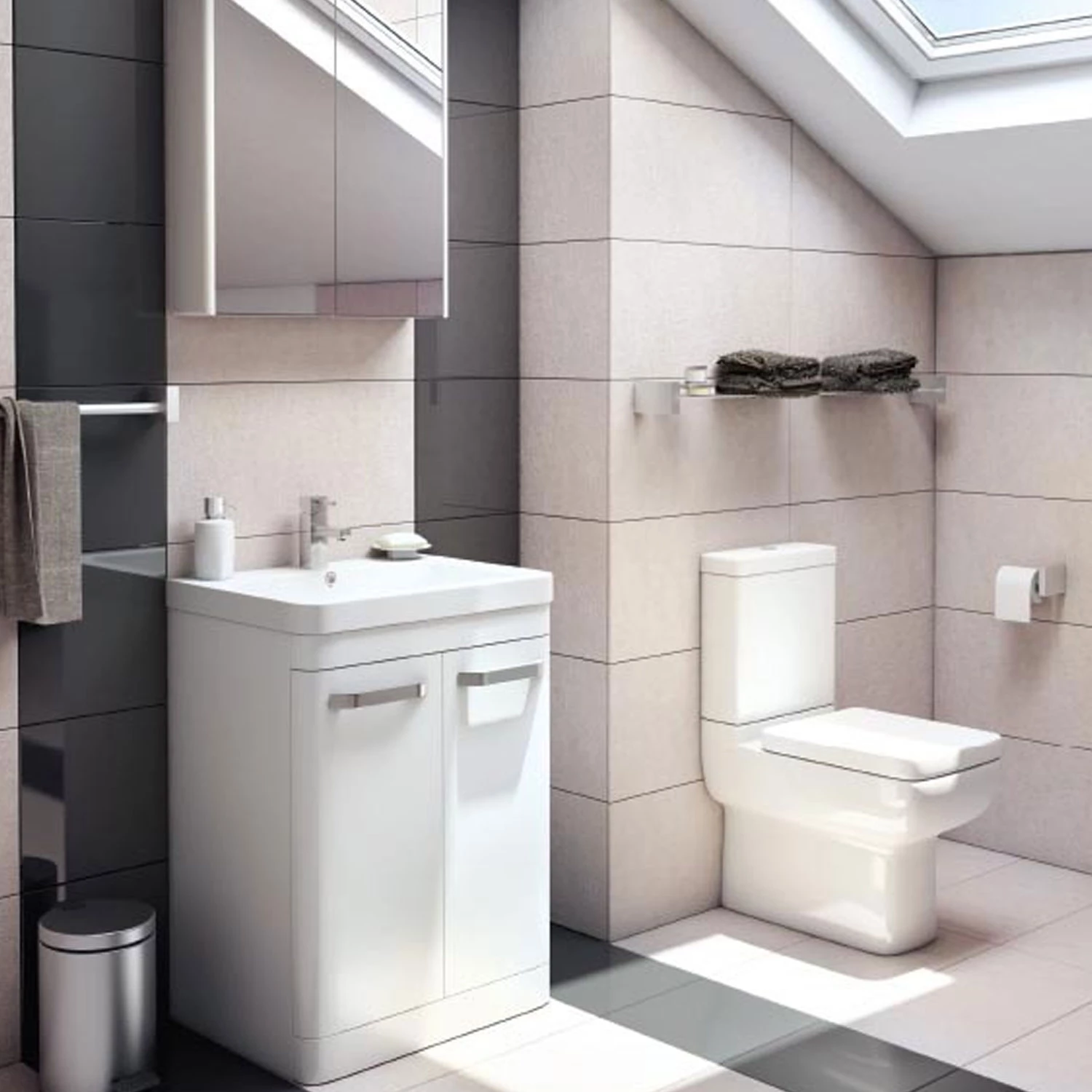 Prestige Options Mirror Cabinet 800mm Wide Basalt Grey 4 Prestige Options Mirror Cabinet 800mm Wide Basalt Grey - Image 2