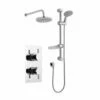 Prestige Plan Option 3 Thermostatic Concealed Shower Valve With Adjustable Slide Rail Kit And Fixed Head - Chrome 1 Prestige Plan Option 3 Thermostatic Concealed Shower Valve With Adjustable Slide Rail Kit And Fixed Head - Chrome -HEATANDPLUMB Sales prestige plan complete mixer shower klpk2039