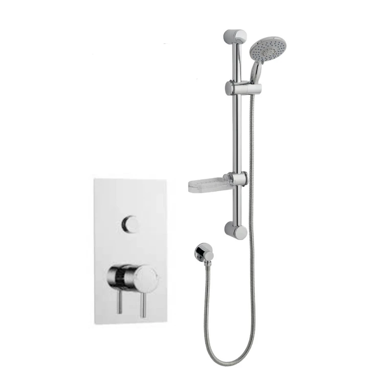 Prestige Plan Thermostatic Single Round Push Button Concealed Mixer Shower With Shower Kit 3 Prestige Plan Thermostatic Single Round Push Button Concealed Mixer Shower With Shower Kit