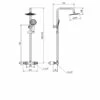 Prestige Plan Thermostatic Bar Shower With Ultra Slim Stainless Shower Drencher And Sliding Handset 2 Prestige Plan Thermostatic Bar Shower With Ultra Slim Stainless Shower Drencher And Sliding Handset -HEATANDPLUMB Sales prestige plan complete mixer shower sho007pl 1