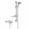 Prestige Plan Option 4 Thermostatic Exposed Shower Valve With Adjustable Slide Rail Kit - Chrome 2 Prestige Plan Option 4 Thermostatic Exposed Shower Valve With Adjustable Slide Rail Kit - Chrome -HEATANDPLUMB Sales prestige plan complete mixer shower sho037pl sho080de