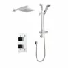 Prestige Pure Option 3 Thermostatic Concealed Shower Valve With Adjustable Slide Rail Kit And Fixed Head - Chrome 1 Prestige Pure Option 3 Thermostatic Concealed Shower Valve With Adjustable Slide Rail Kit And Fixed Head - Chrome -HEATANDPLUMB Sales prestige pure complete mixer shower klpk2049