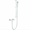 Prestige Pure Thermostatic Bar Shower With Adjustable Slide Rail Kit -HEATANDPLUMB Sales prestige pure complete mixer shower sho029pr