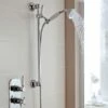 Prestige Viktory Thermostatic Dual Concealed Mixer Shower Adjustable Slide Rail Kit + Fixed Head -HEATANDPLUMB Sales prestige viktory complete mixer shower klpk4095 2