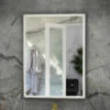 RAK Art Square LED Bathroom Mirror With Demister Pad 700mm H X 500mm W - Brushed Nickel 1 RAK Art Square LED Bathroom Mirror With Demister Pad 700mm H X 500mm W - Brushed Nickel -HEATANDPLUMB Sales rak ceramics art bathroom mirror rakartsqbn5001 2