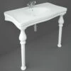 RAK Console Deluxe Basin With Ceramic Legs 1050mm Wide - 1 Tap Hole 2 RAK Console Deluxe Basin With Ceramic Legs 1050mm Wide - 1 Tap Hole -HEATANDPLUMB Sales rak ceramics console basin conlarg1 arcrleg 1