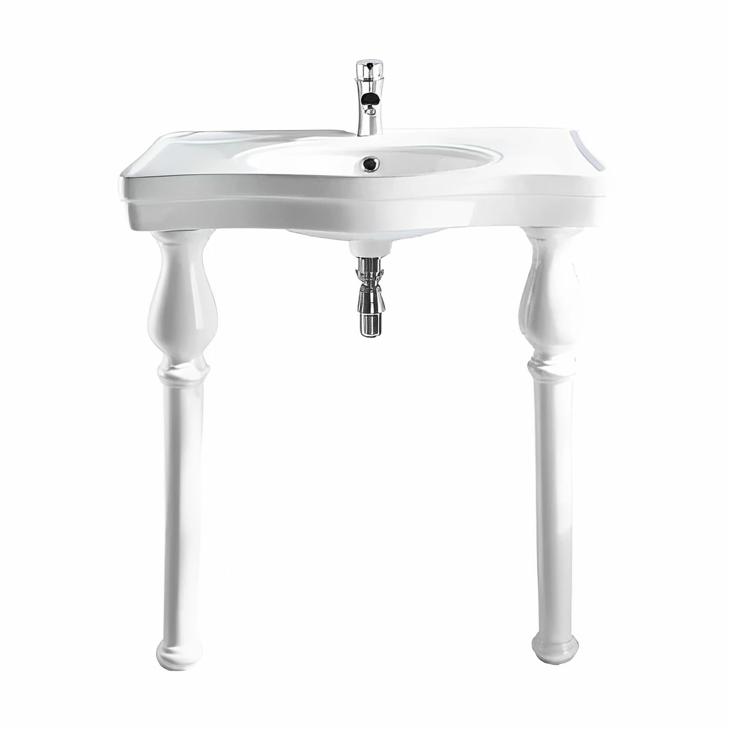 RAK Console Alexandra Basin With Ceramic Legs 850mm Wide - 1 Tap Hole 3 RAK Console Alexandra Basin With Ceramic Legs 850mm Wide - 1 Tap Hole