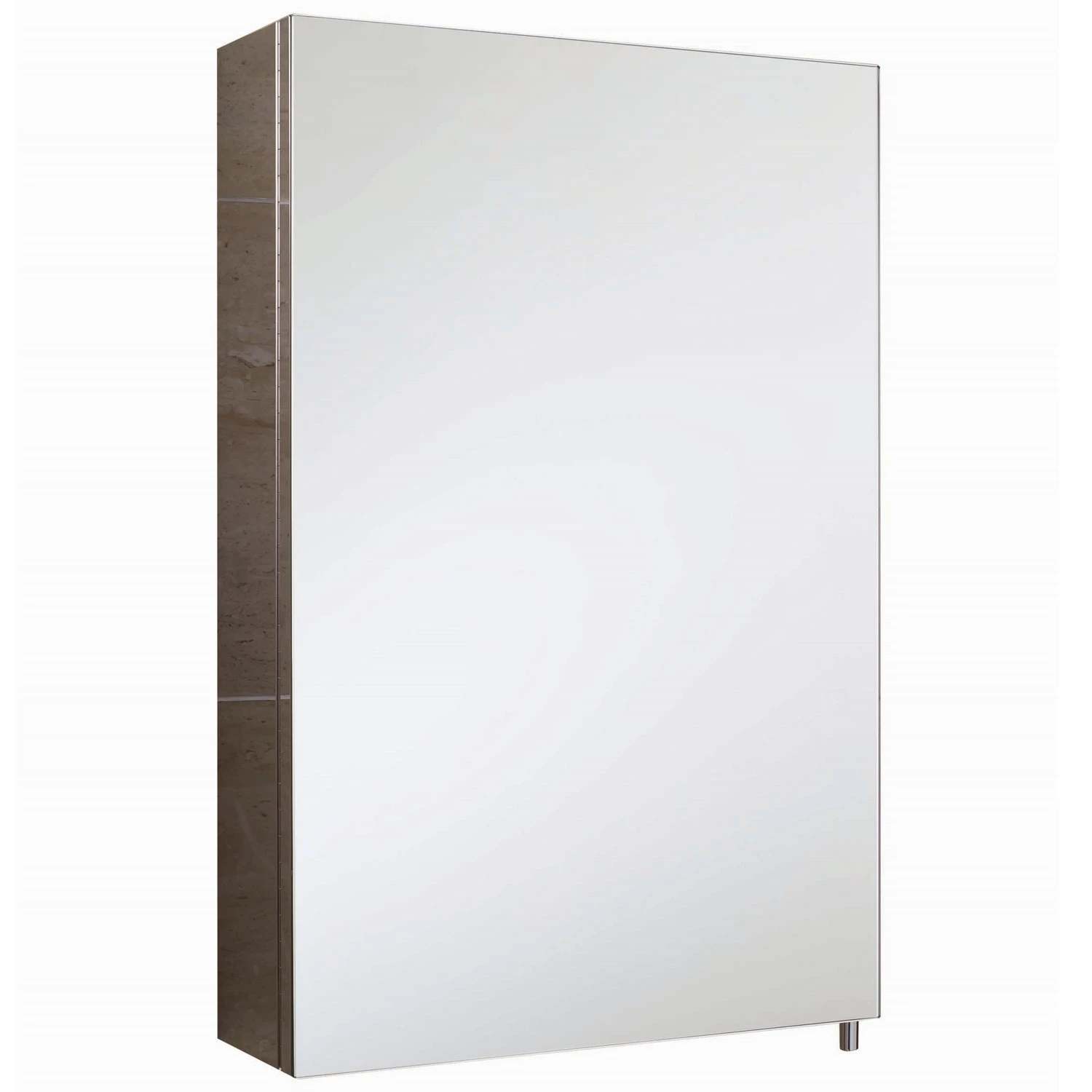 RAK Cube Mirrored Bathroom Cabinet 600mm H X 400mm W - Stainless Steel 6 RAK Cube Mirrored Bathroom Cabinet 600mm H X 400mm W - Stainless Steel - Image 4