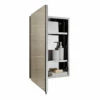 RAK Cube Mirrored Bathroom Cabinet 600mm H X 400mm W - Stainless Steel 1 RAK Cube Mirrored Bathroom Cabinet 600mm H X 400mm W - Stainless Steel -HEATANDPLUMB Sales rak ceramics cube bathroom cabinet 12sl802 4