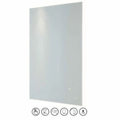 RAK Cupid Portrait LED Mirror With Switch And Demister Pad 700mm H X 500mm W Illuminated -HEATANDPLUMB Sales rak ceramics cupid bathroom mirror rakcup5001 1