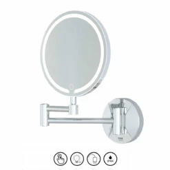 RAK Demeter Round LED 3x Magnifying Mirror With Switch 264mm H X 200mm W Illuminated 11 RAK Demeter Round LED 3x Magnifying Mirror With Switch 264mm H X 200mm W Illuminated -HEATANDPLUMB Sales rak ceramics demeter bathroom mirror rakdem5001 1 1