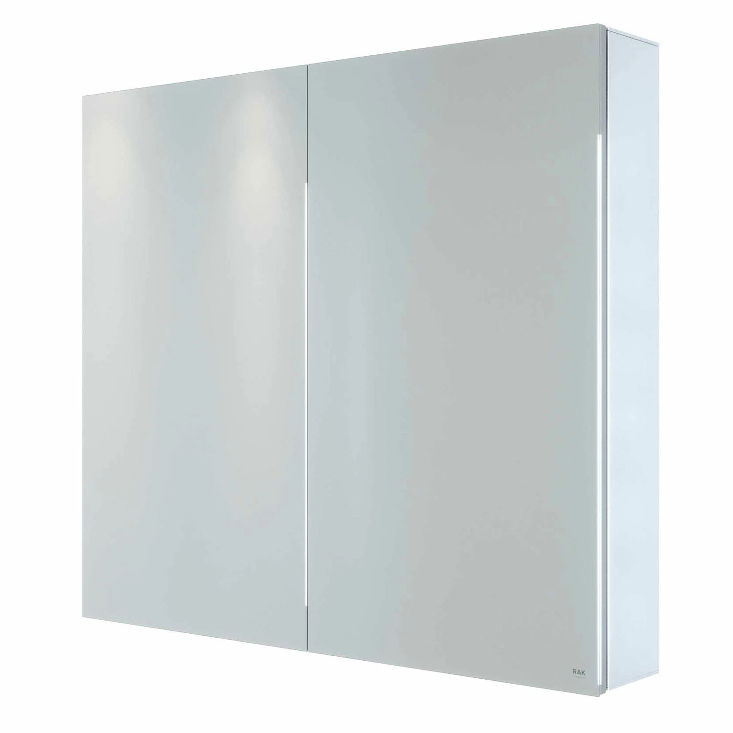 RAK Gemini 2-Door Mirrored Bathroom Cabinet 600mm H X 700mm W - Stainless Steel 5 RAK Gemini 2-Door Mirrored Bathroom Cabinet 600mm H X 700mm W - Stainless Steel - Image 3