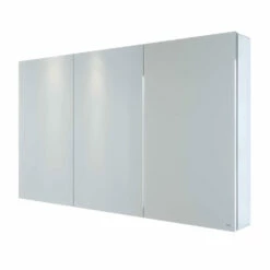 RAK Gemini 3-Door Mirrored Bathroom Cabinet 700mm H X 1200mm W - Stainless Steel
