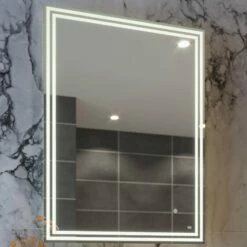 RAK Hermes Portrait LED Mirror With Switch And Demister Pad 800mm H X 600mm W Illuminated 12 RAK Hermes Portrait LED Mirror With Switch And Demister Pad 800mm H X 600mm W Illuminated -HEATANDPLUMB Sales rak ceramics hermes bathroom mirror rakher5002 3 1