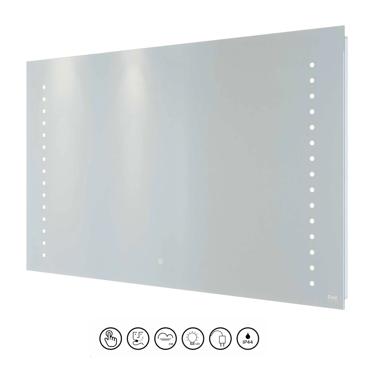 RAK Hestia LED Landscape Mirror With Switch And Demister Pad 600mm H X 1000mm W Illuminated 3 RAK Hestia LED Landscape Mirror With Switch And Demister Pad 600mm H X 1000mm W Illuminated