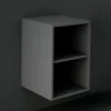 RAK Joy Wall Hung Open Storage Unit 400mm Wide - Grey -HEATANDPLUMB Sales rak ceramics joy bathroom furniture joyos040mgy