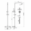 RAK Origin Thermostatic Round Bar Mixer Shower With Shower Kit + Fixed Head - Chrome 1 RAK Origin Thermostatic Round Bar Mixer Shower With Shower Kit + Fixed Head - Chrome -HEATANDPLUMB Sales rak ceramics origin complete mixer shower rakshw6009