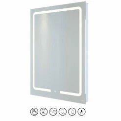 RAK Pegasus LED Portrait Mirror With Switch And Demister Pad 800mm H X 600mm W Illuminated 12 RAK Pegasus LED Portrait Mirror With Switch And Demister Pad 800mm H X 600mm W Illuminated -HEATANDPLUMB Sales rak ceramics pegasus bathroom mirror rakpeg5001 1