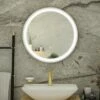 RAK Picture Round LED Illuminated Bathroom Mirror With Demister Pad 800mm Diameter - Chrome 1 RAK Picture Round LED Illuminated Bathroom Mirror With Demister Pad 800mm Diameter - Chrome -HEATANDPLUMB Sales rak ceramics picture bathroom mirror rakpicrncp5001 1