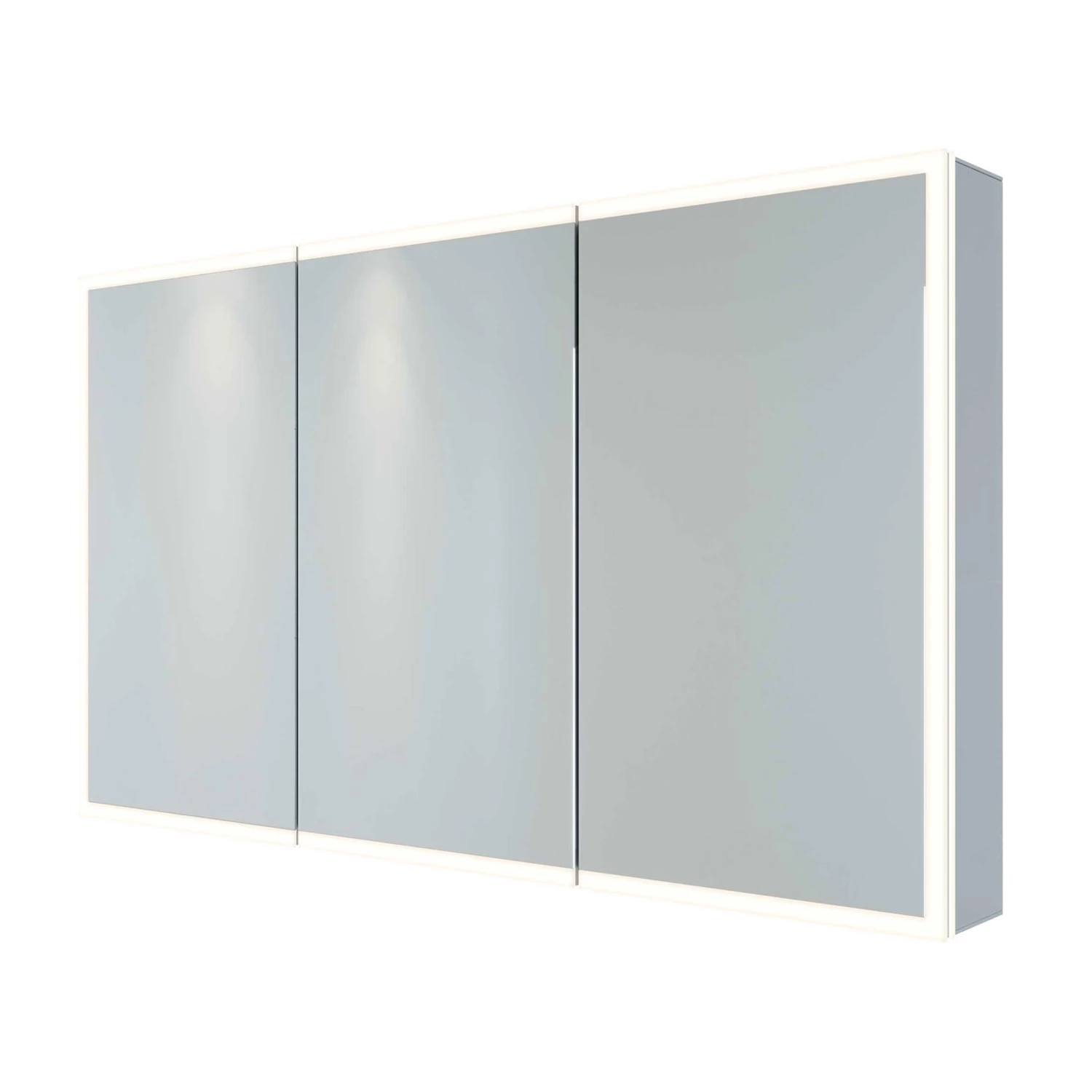 RAK Pisces 3-Door Mirrored Bathroom Cabinet 700mm H X 1200mm W 4 RAK Pisces 3-Door Mirrored Bathroom Cabinet 700mm H X 1200mm W - Image 2